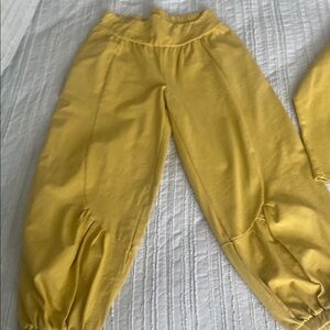 Free People Yellow Set  Pants and top size S